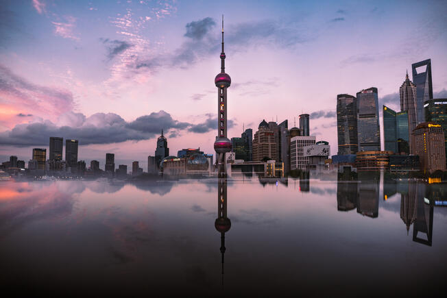 The Bund in Shanghai.